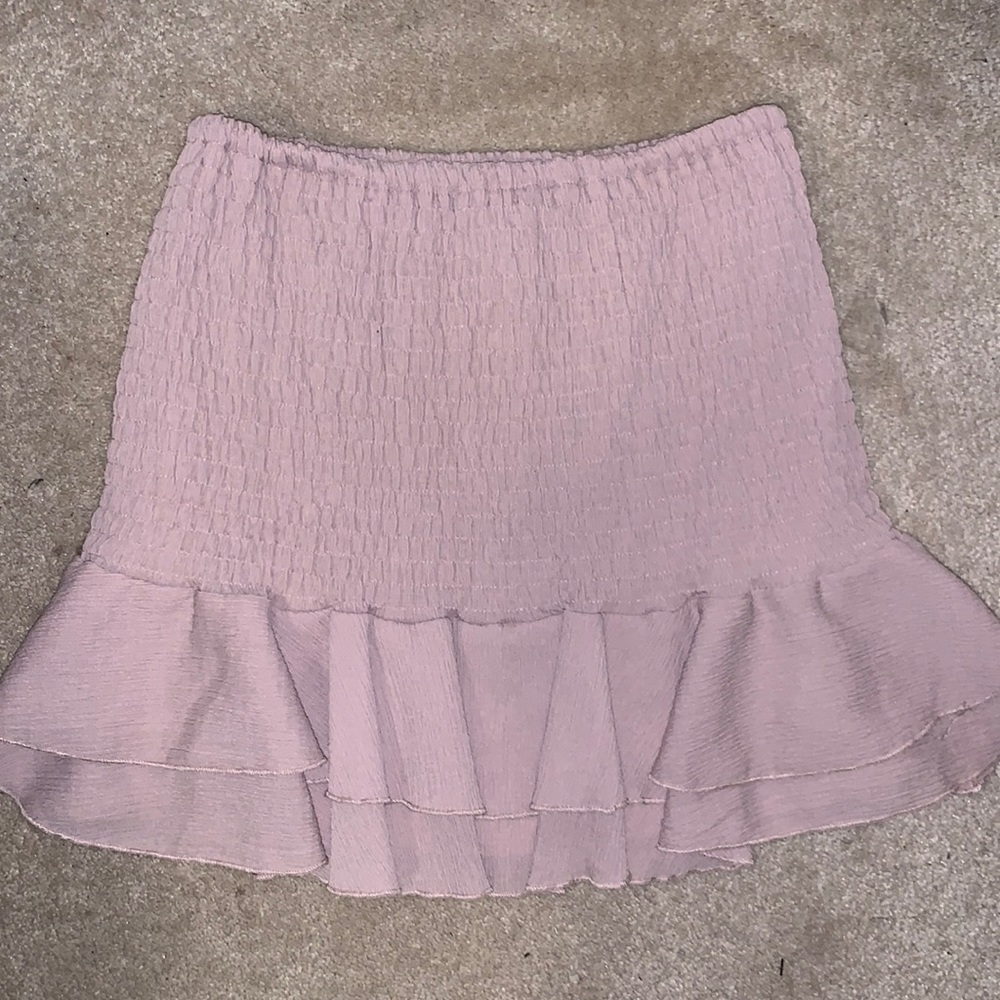 Luca + Grae smocked ruffle skirt